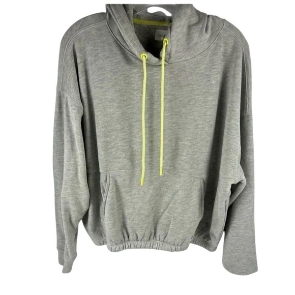 Lou & Grey Women's Gray Hoodie Medium Casual Drawstring Pullover - Picture 1 of 11